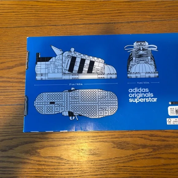 Lego Adidas Originals Superstar Set - Black, White, Blue - Picture 4 of 7